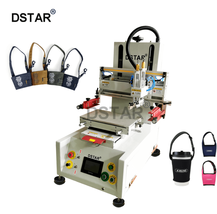 New Fashion Cloth Canvas Bag Drink Cup Holder Small Desktop Screen Printing Machine for Sale