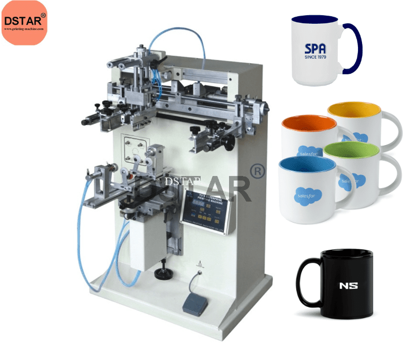 Coffee Ceramic Mug Tea Cup Screen Printing Machine with Factory Price for Sale