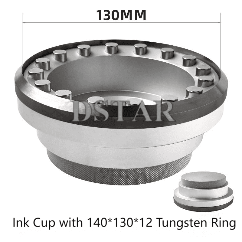 Aluminum Ink Cup with 140*130*12mm Single Bevel Tungsten Carbide Ring with Factory Price