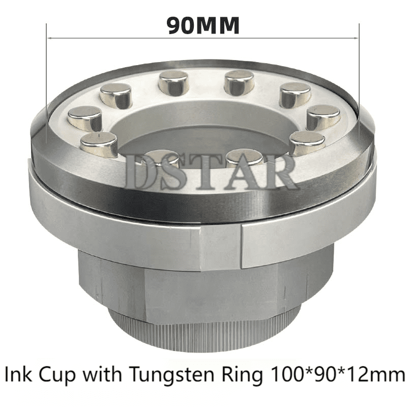 Pad Printing Sealed Ink Cup with Carbide Tungsten Ring 100*90*12mm for Sale