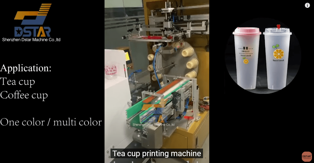 PP Plastic Cup Automatic Screen Printing Machine for Sale